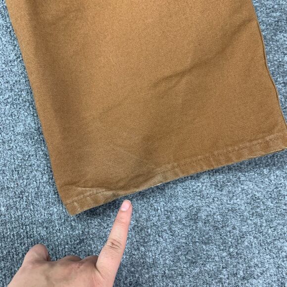 Carhartt Work Pants Mens 38x32 Pecan Original Dungaree Heavy Ripstop Cotton - Picture 11 of 13